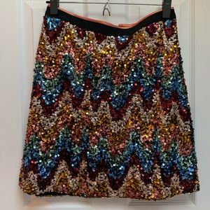 Anthropologie Sequin Skirt Size 4